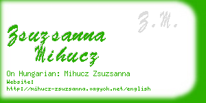 zsuzsanna mihucz business card